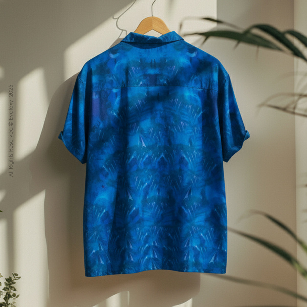 Blue Party Faces Graphic Oversized Half Sleeve Shirt For Men & Women