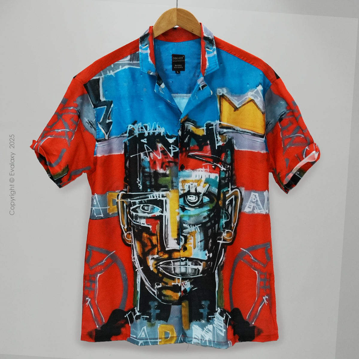 Adam Faces Graphic Oversized Half Sleeve Shirt For Men & Women