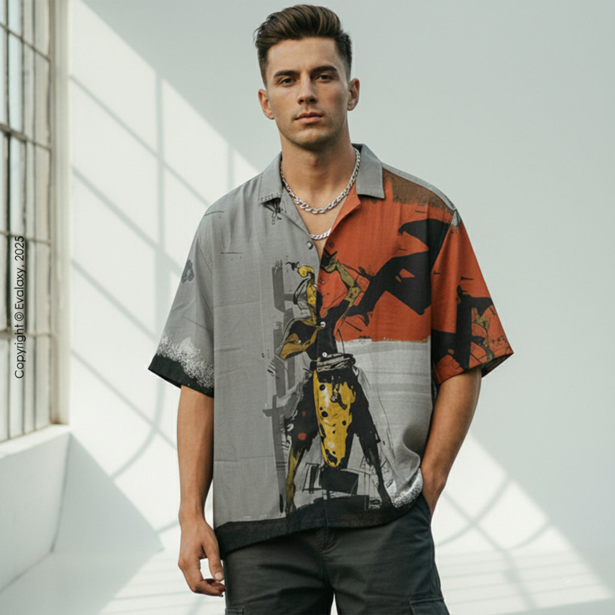 Music Graphic Oversized Half Sleeve Shirt For Men & Women