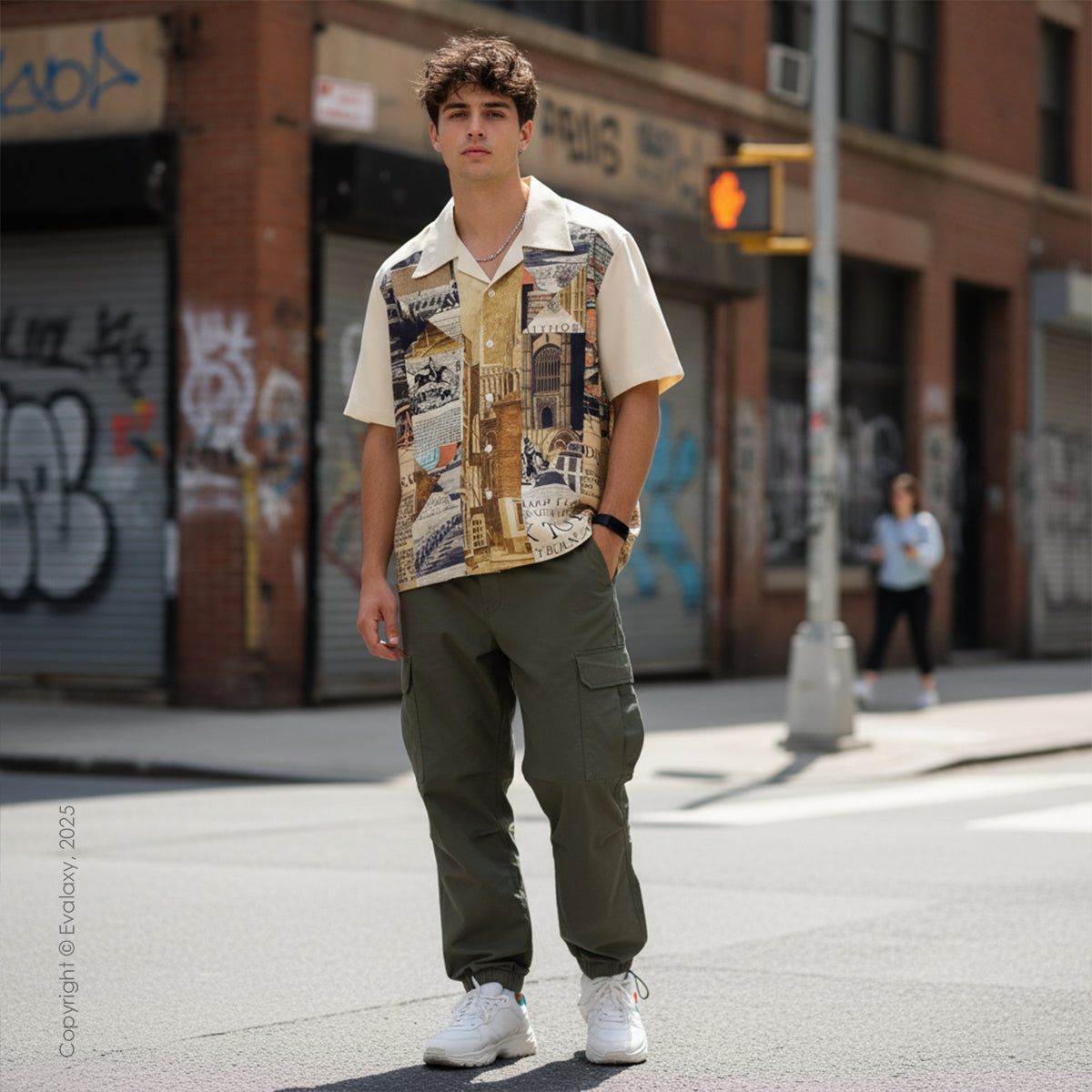 Old City Graphic Oversized Half Sleeve Shirt For Men & Women