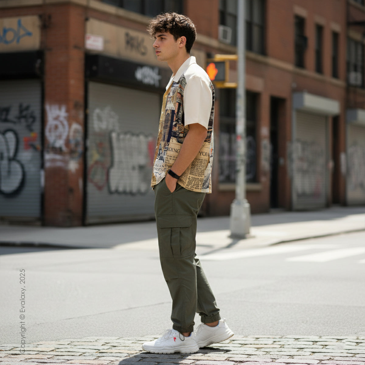 Old City Graphic Oversized Half Sleeve Shirt For Men & Women