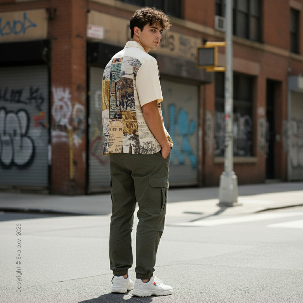 Old City Graphic Oversized Half Sleeve Shirt For Men & Women