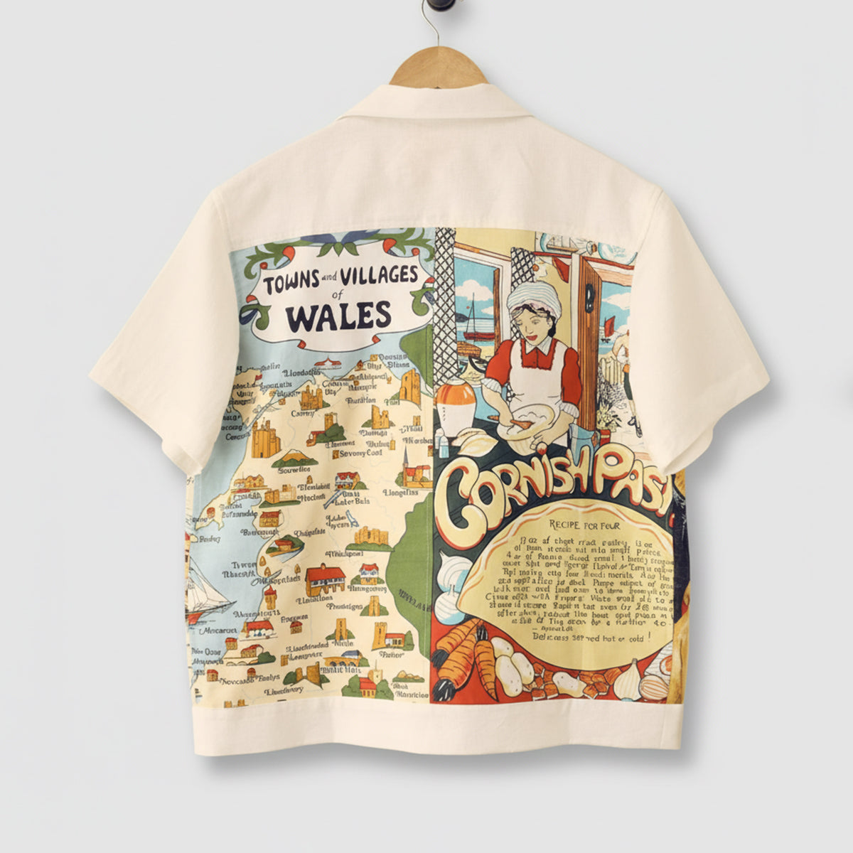 Seagul Map Graphic Oversized Half Sleeve Shirt For Men & Women