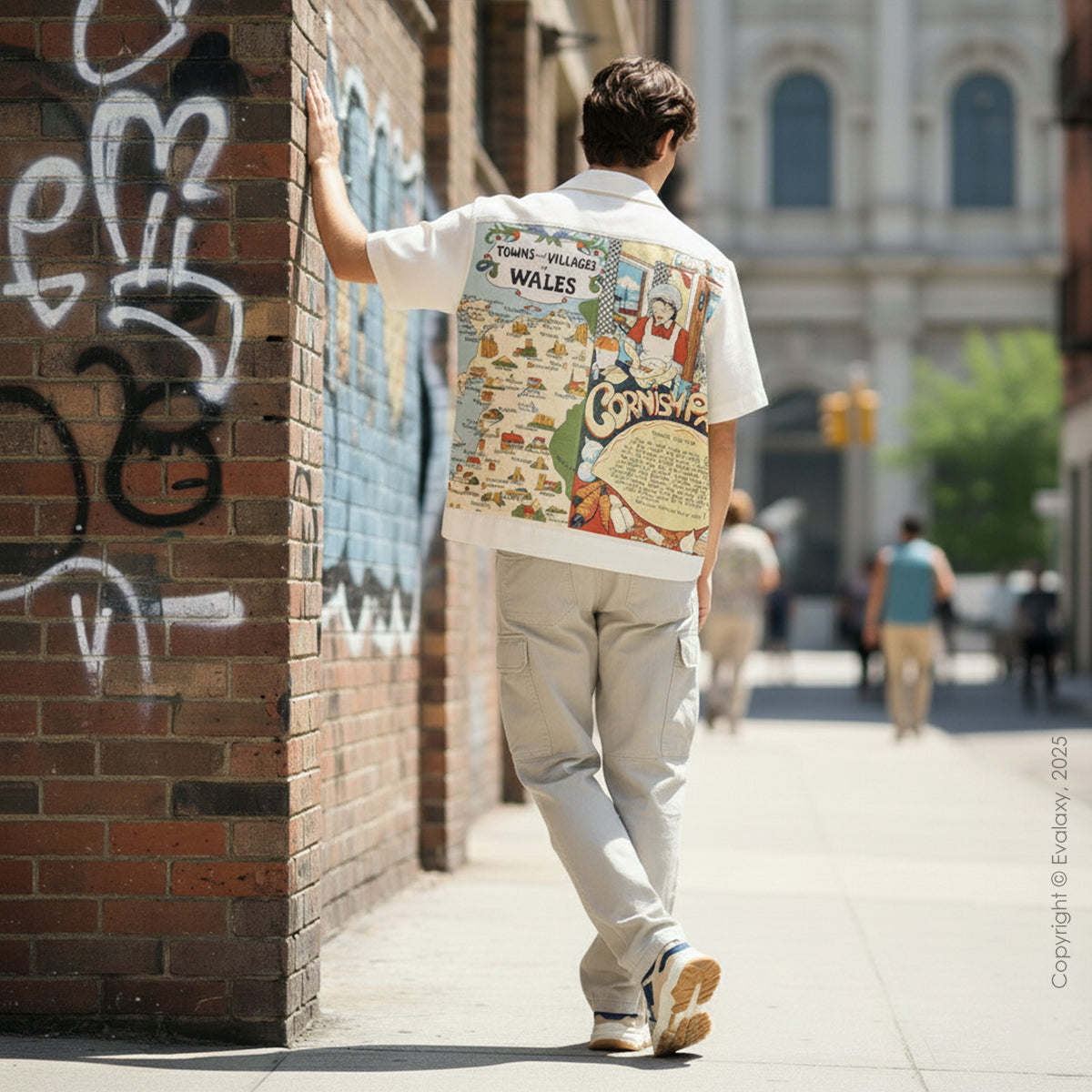 Seagul Map Graphic Oversized Half Sleeve Shirt For Men & Women