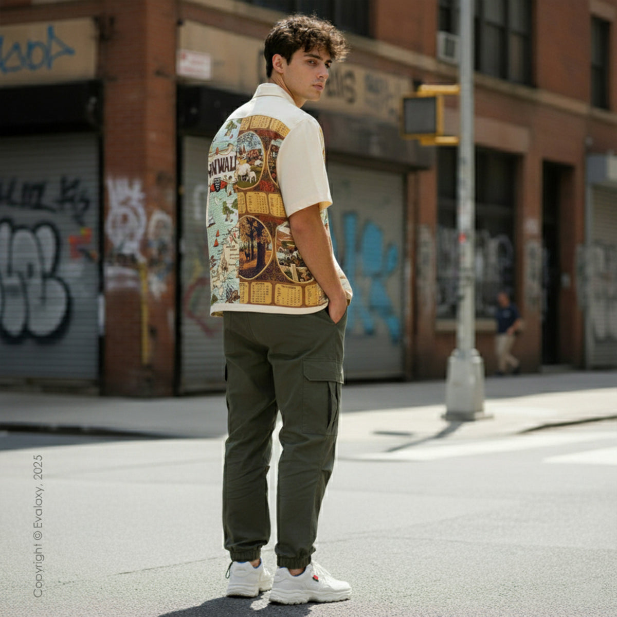 Deer N Sparrow Graphic Oversized Half Sleeve Shirt For Men & Women