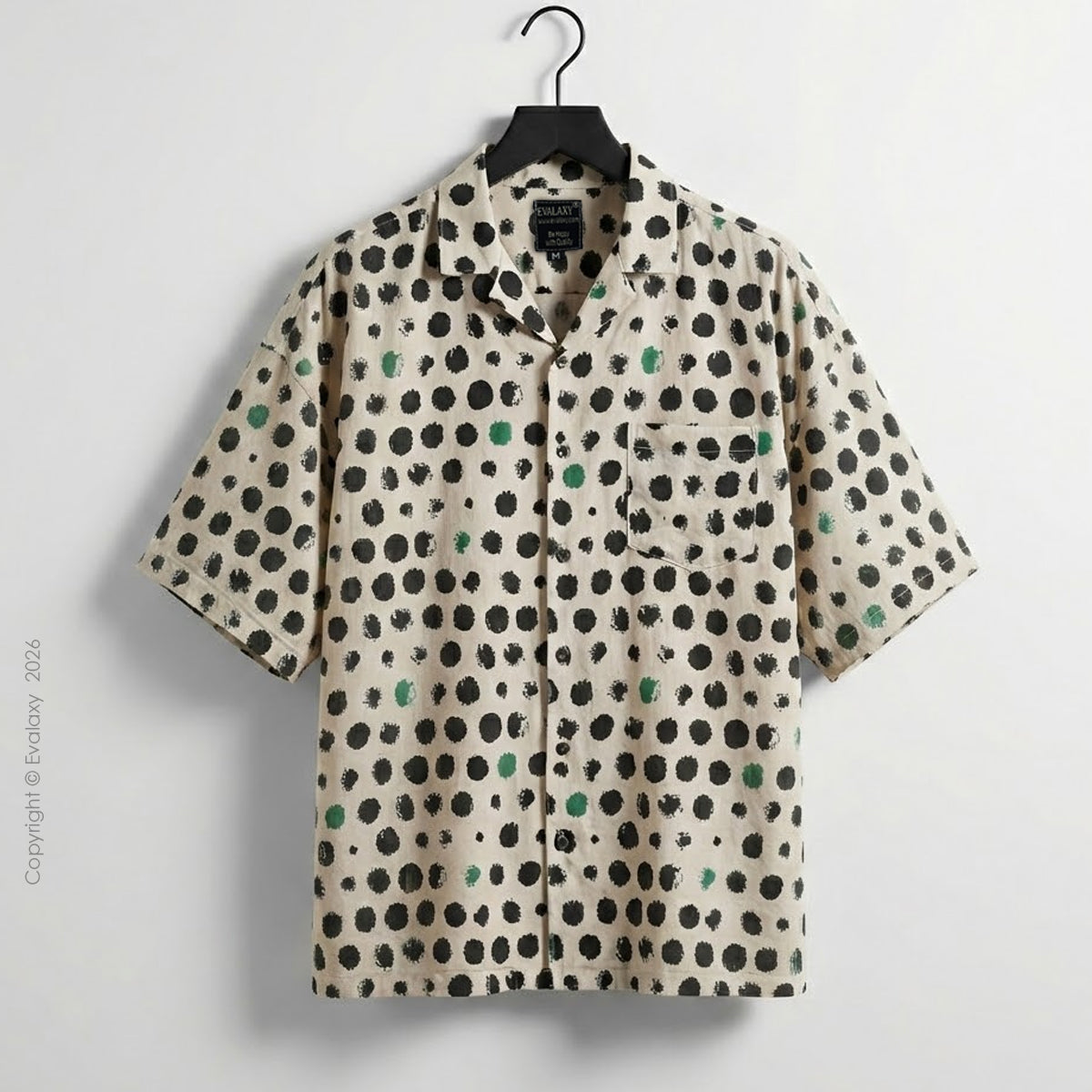 トップス echeveria Linen dot shirts OVY Bindus All Over Printed Relaxed Fit Shirt – Evalaxy