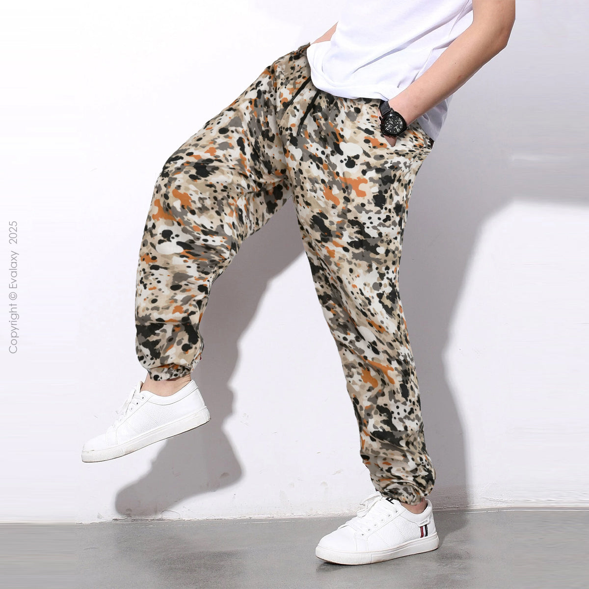 Peach Splash StreetWear Jogger Breathable Casual Harem Pants for Men & Women