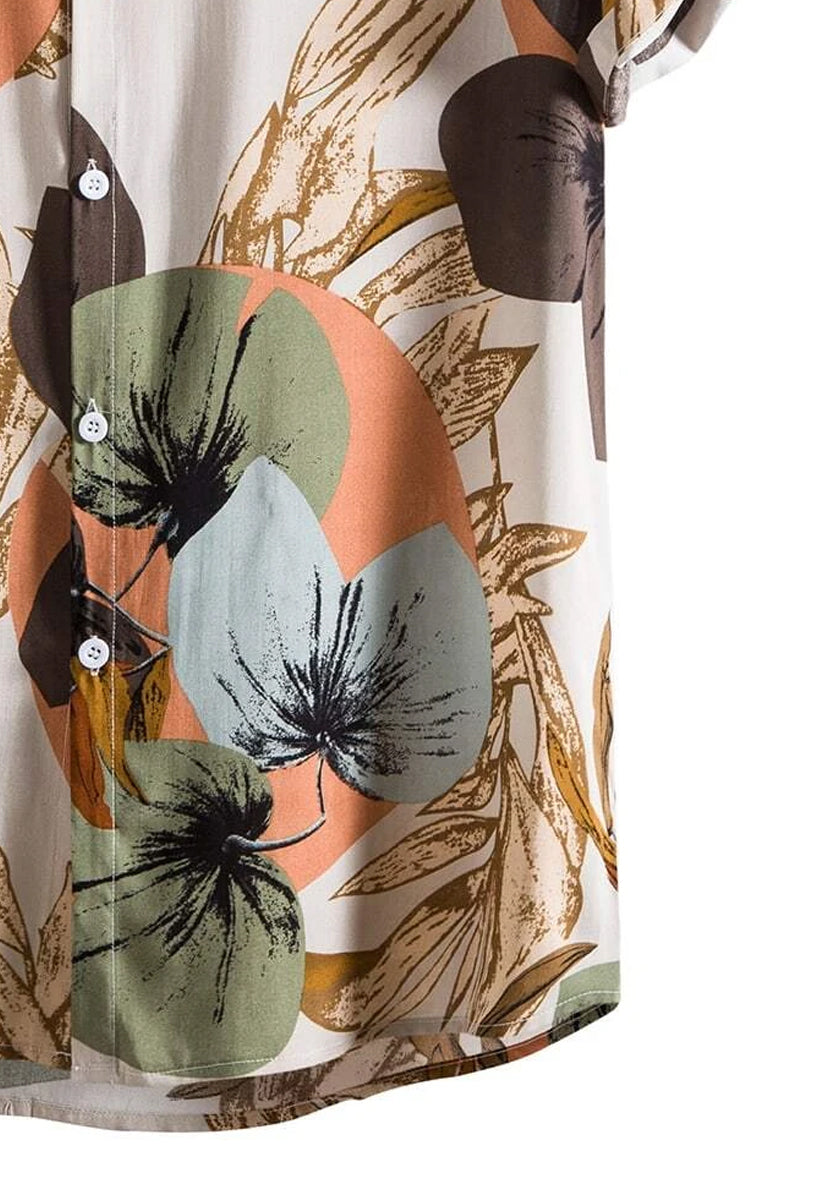 Men Random Oro Pan Hawaiian Graphic Print Shirt