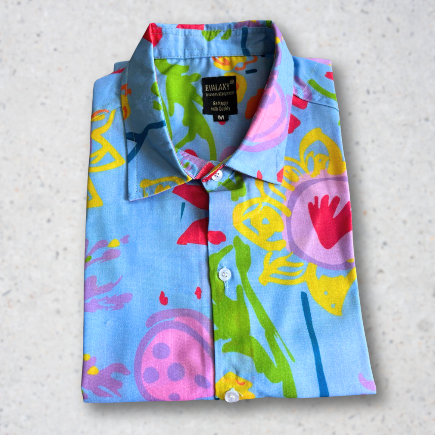 Men's CoolSky Sunflower All Over Printed Oversized Shirt