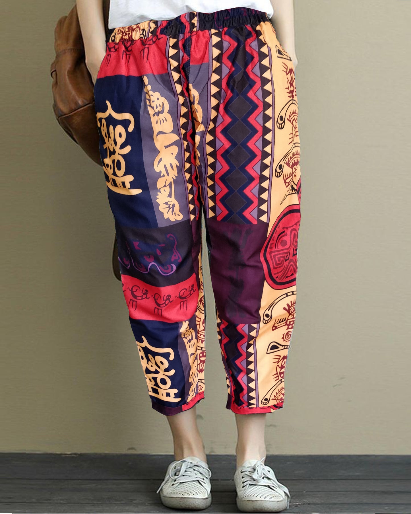 Vintage Thailand Art & Olive Army Pajama Capri Combo Pack For Womens & Girls(Pack Of 2 Pcs)