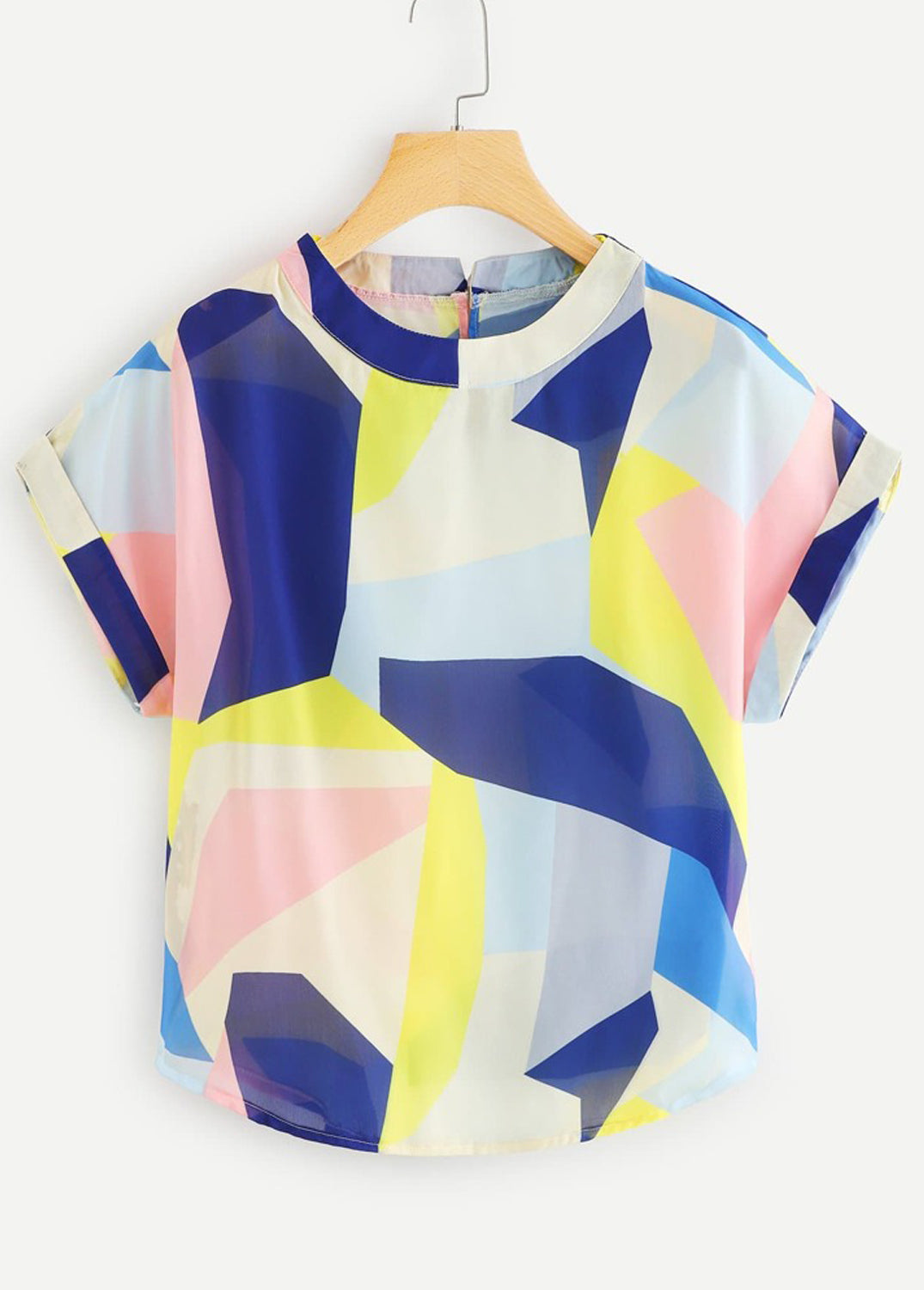 Stylish White Floral,Turquoise Floral & Abstract Blue Yellow Pink Tops Combo For Women & Girls (Pack of 3)