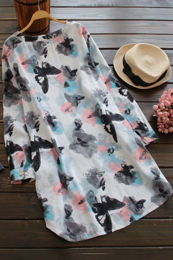 Stylish Butterfly Long Tops For Women & Girls