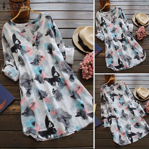Stylish Butterfly Long Tops For Women & Girls