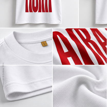 Aura Graphic White Oversized T-Shirt – 240 GSM Premium Cotton