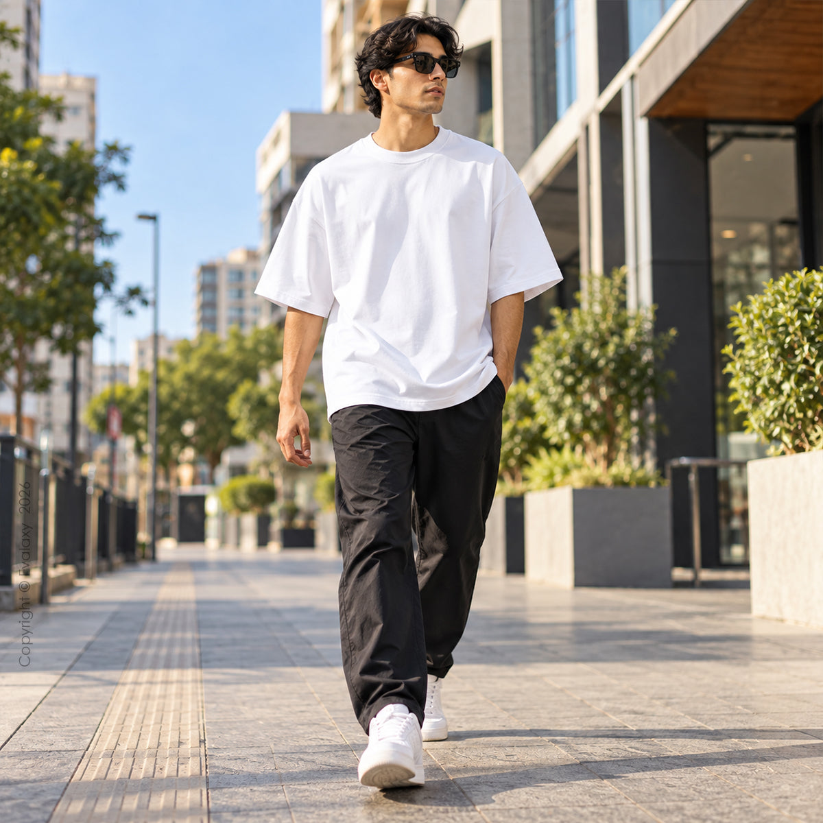 Plain White Oversized T-Shirt – Premium 240 GSM Cotton