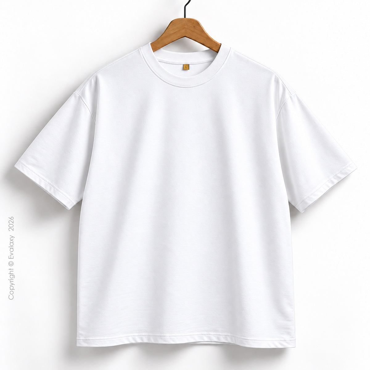 Plain White Oversized T-Shirt – Premium 240 GSM Cotton