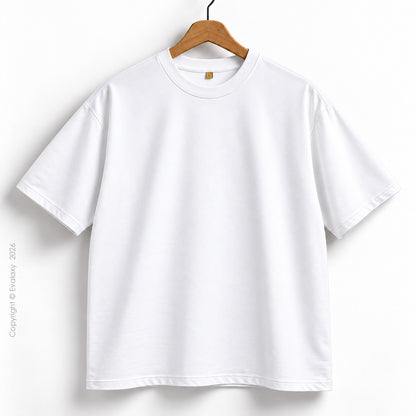 Plain White Oversized T-Shirt – Premium 240 GSM Cotton