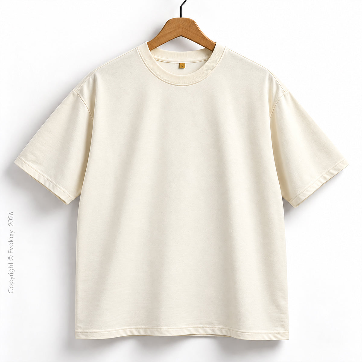 Plain Off White Oversized T-Shirt – Premium Cotton 240 GSM