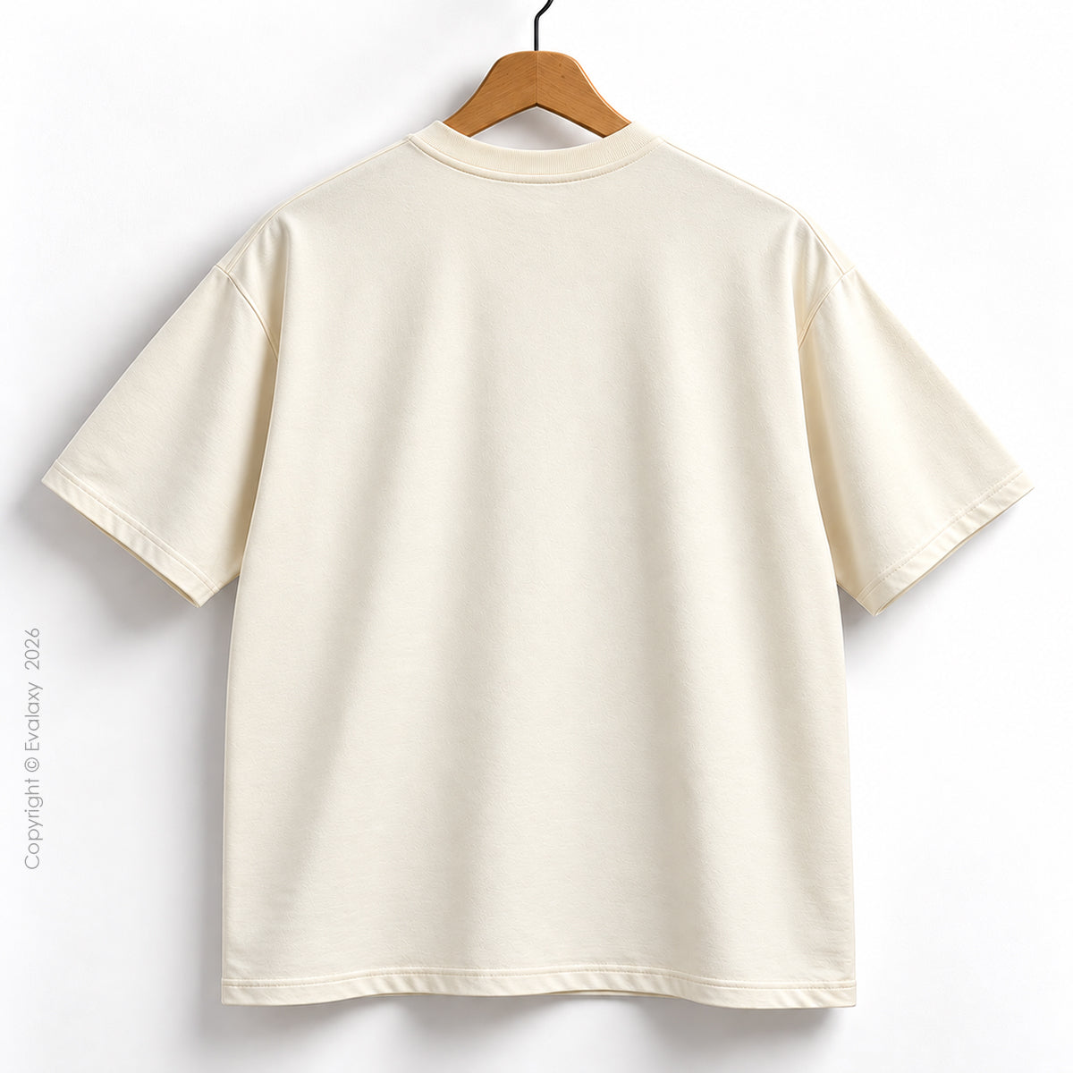 Only Tiger Graphic Cream Oversized T-Shirt – 240 GSM Premium Cotton