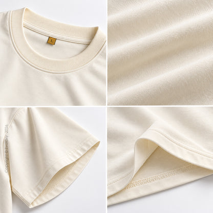 Plain Off White Oversized T-Shirt – Premium Cotton 240 GSM
