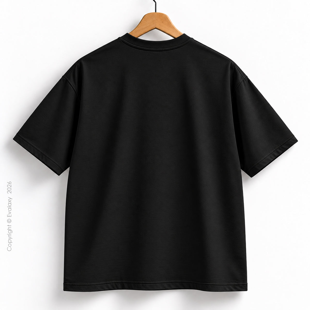 Aura Graphic Black Oversized T-Shirt – 240 GSM Premium Cotton