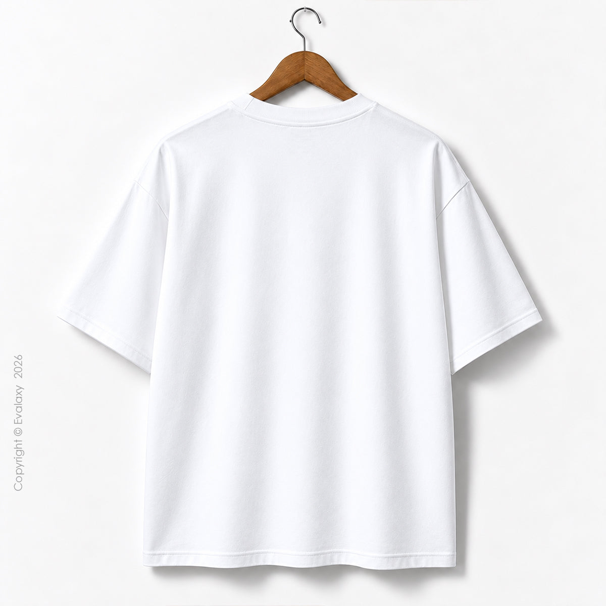 Triple Horse Graphic White Oversized T-Shirt – 240 GSM Premium Cotton