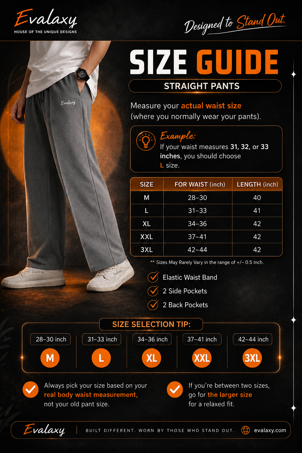 White Colorful Text  Straight Pants for Men & Women