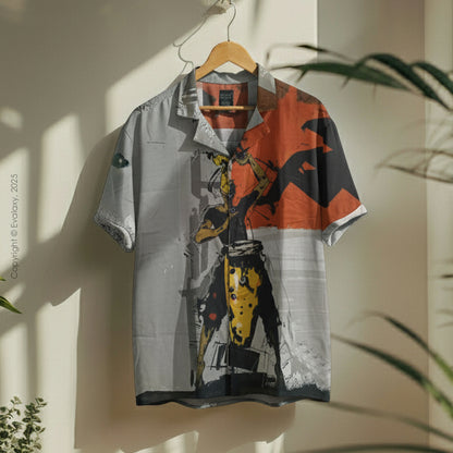 Music Graphic Oversized Half Sleeve Shirt For Men & Women