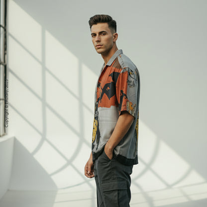 Music Graphic Oversized Half Sleeve Shirt For Men & Women