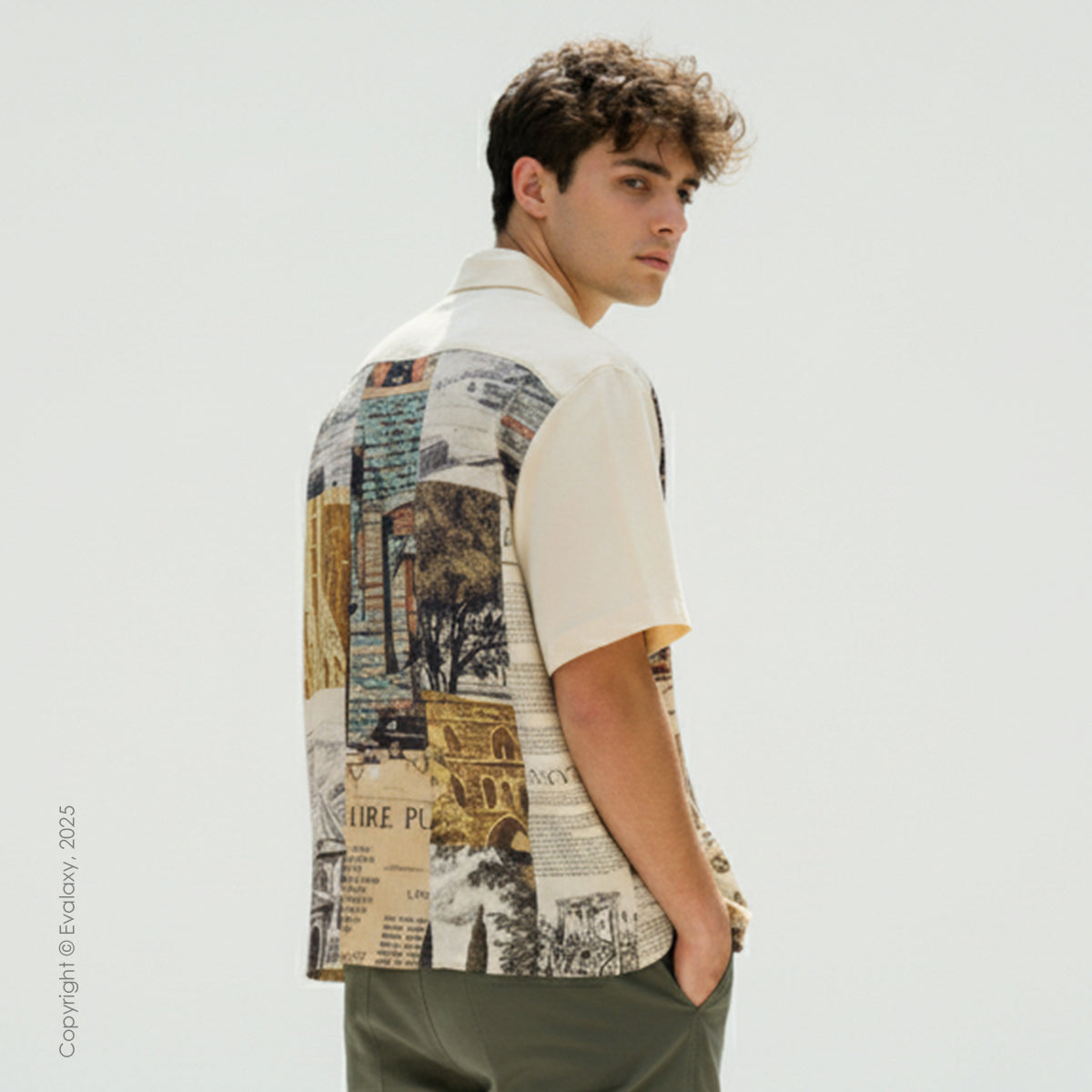 Old City Graphic Oversized Half Sleeve Shirt For Men & Women