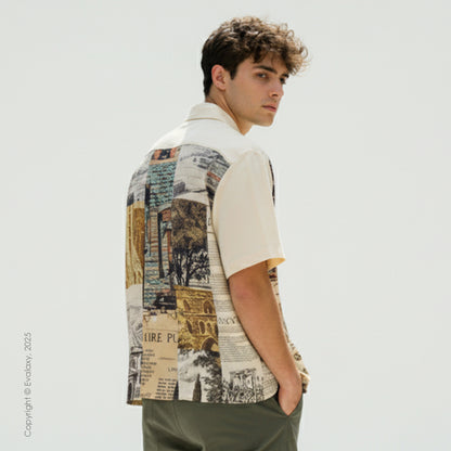 Old City Graphic Oversized Half Sleeve Shirt For Men & Women