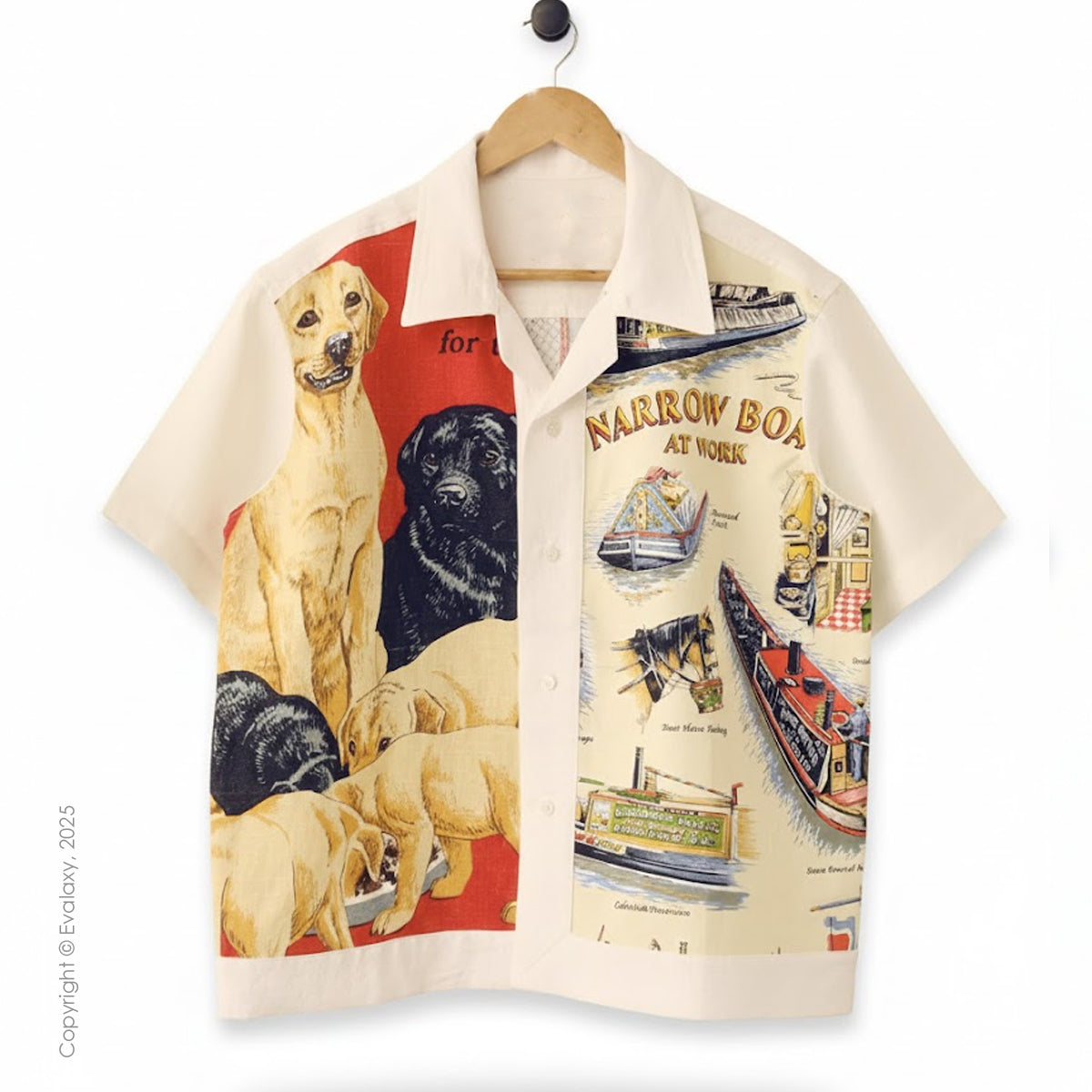 Vintage Dogs & Boats Printed Shirt for Men And Women – Premium Holiday Casual Wear