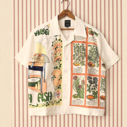 Fish Graphic Oversized Half Sleeve Shirt For Men & Women