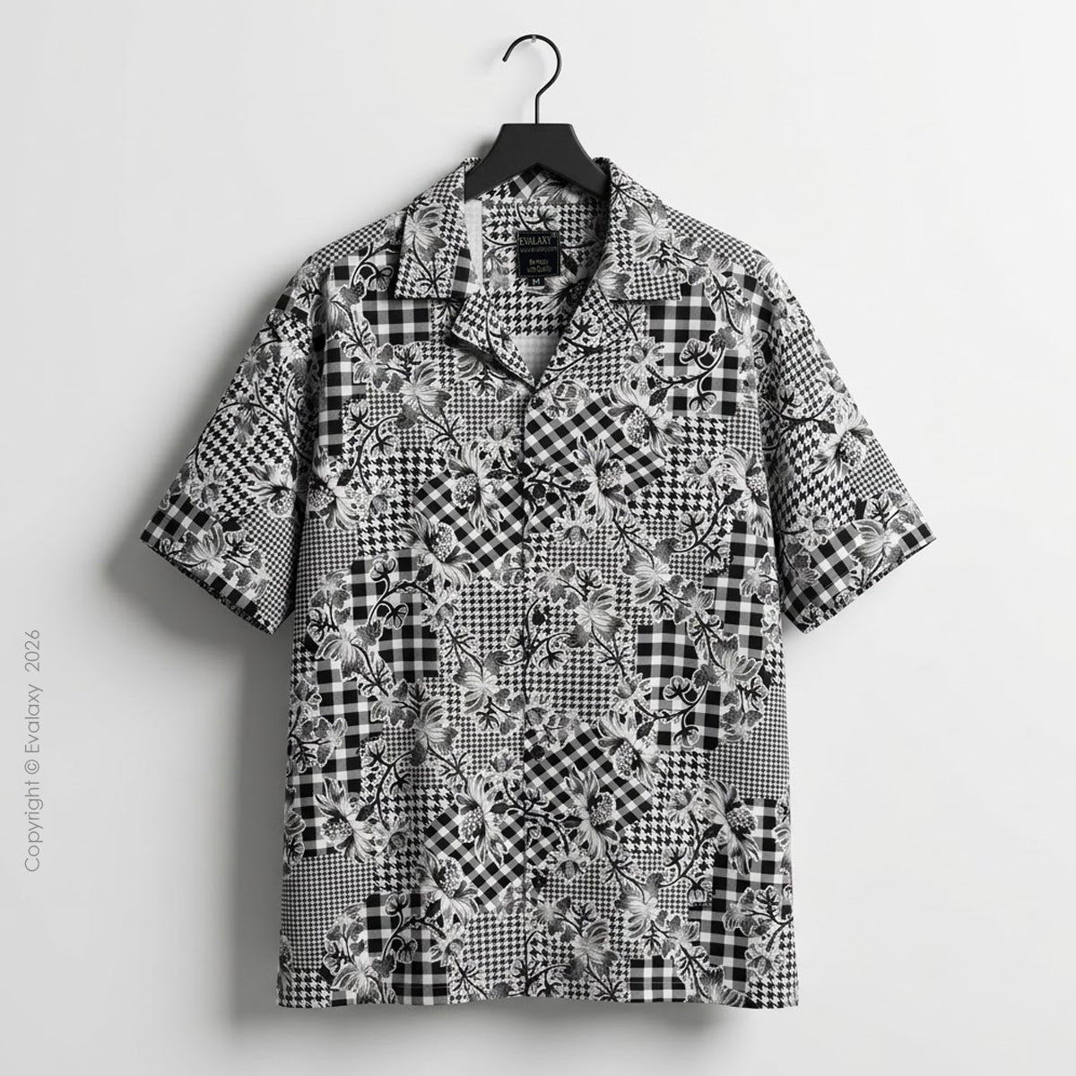 Monochrome Fusion Floral Shirt