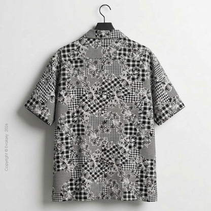 Monochrome Fusion Floral Shirt