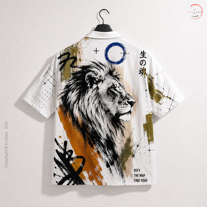 Lion Graphic Oversized Shirt For Men & Women