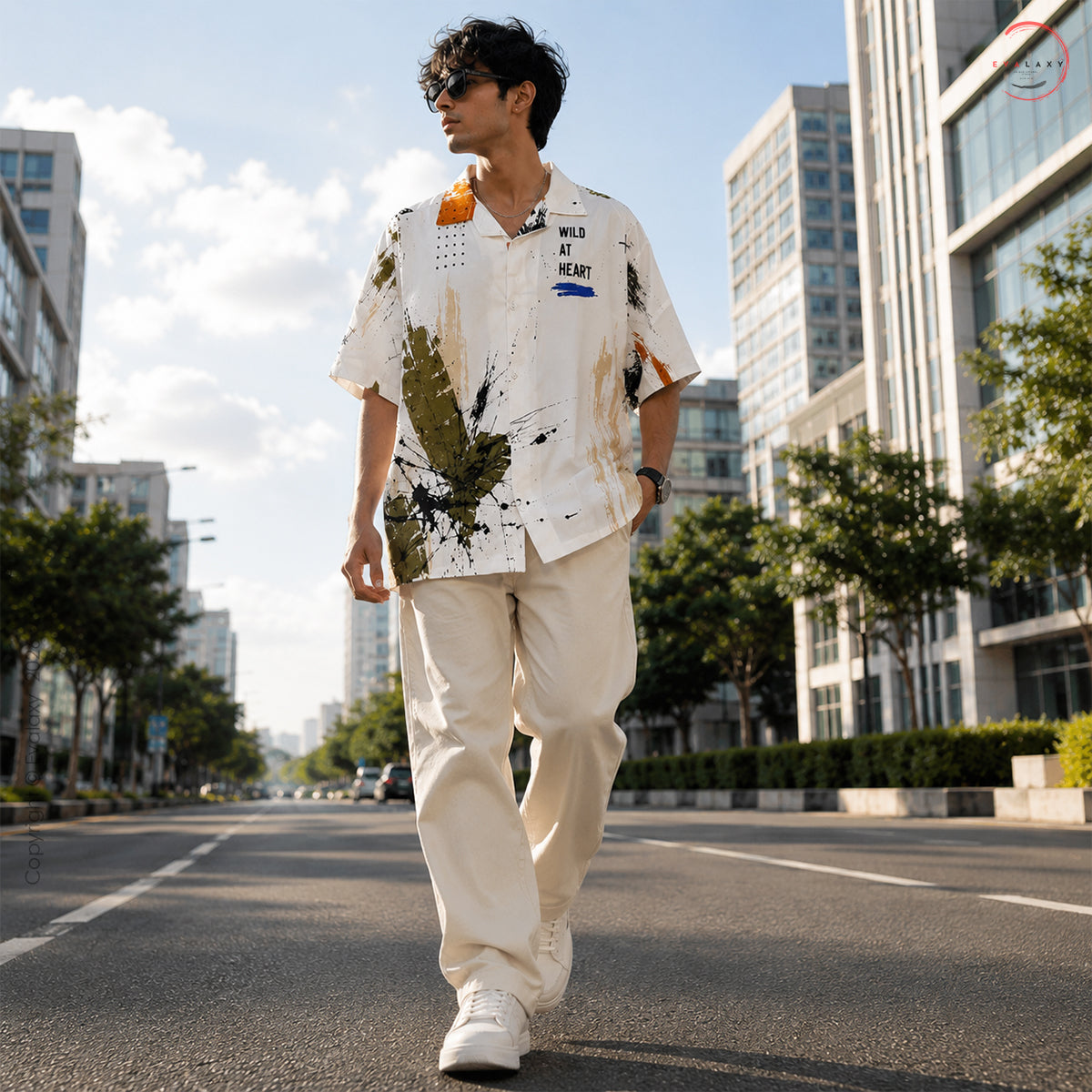 Lion Graphic Oversized Shirt For Men & Women