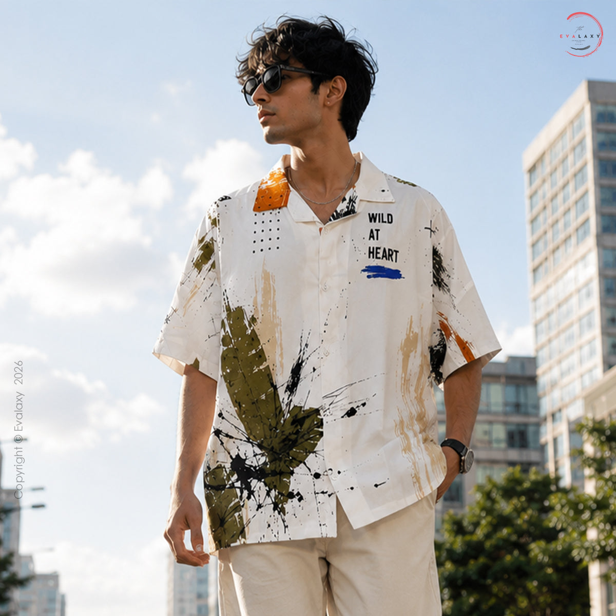 Lion Graphic Oversized Shirt For Men & Women