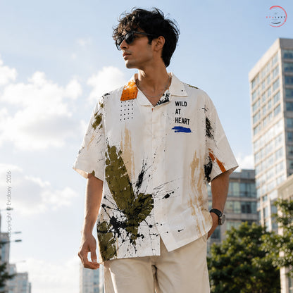 Lion Graphic Oversized Shirt For Men & Women