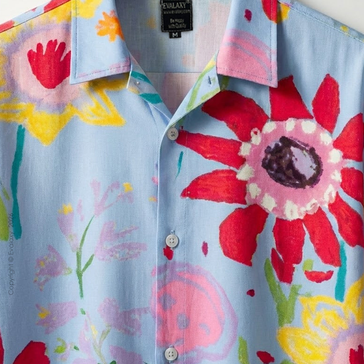 Men's CoolSky Sunflower All Over Printed Oversized Shirt