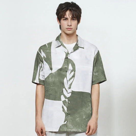 Poison Green Cuban Relaxed Fit Shirt