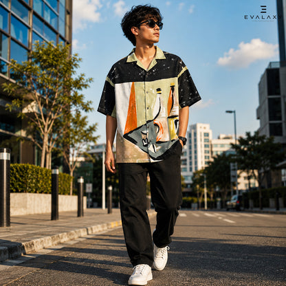 Abstract Art Bottle Relaxed Fit Shirt