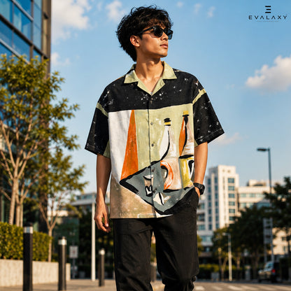 Abstract Art Bottle Relaxed Fit Shirt