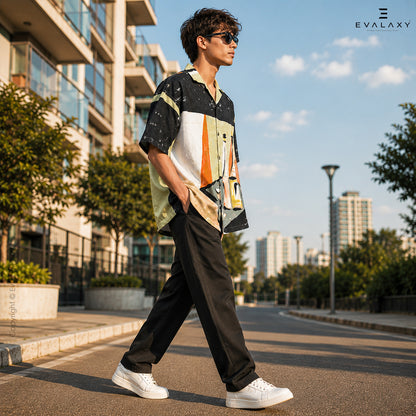 Abstract Art Bottle Relaxed Fit Shirt