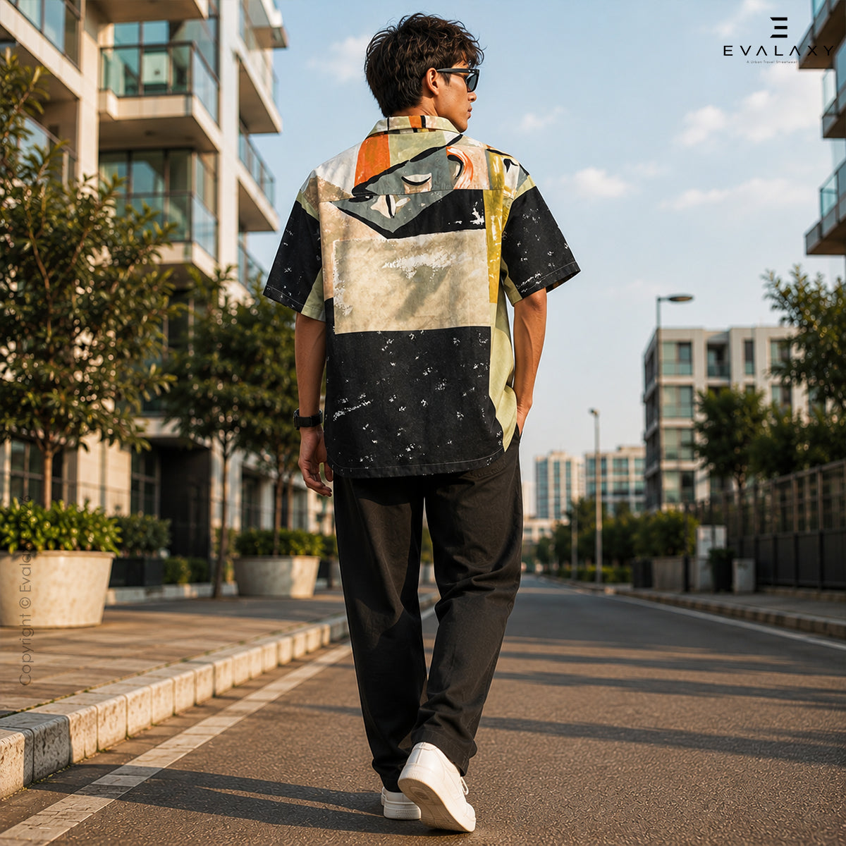Abstract Art Bottle Relaxed Fit Shirt