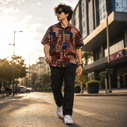 Geomatric Graphic Print Shirt