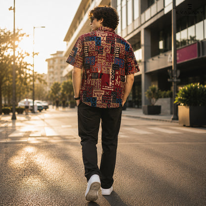 Geomatric Graphic Print Shirt