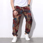 Men's Pants Loose Geomatric & Abstract Black n White Prints Jogger Breathable Casual Harem Combo (Pack of 2)