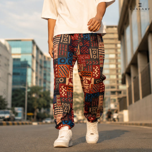 Geomatric Prints Jogger for Men & Women — Light Weight, Street Ready