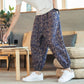 Loose Blue Rangoli Jogger Breathable Casual Harem Pants
